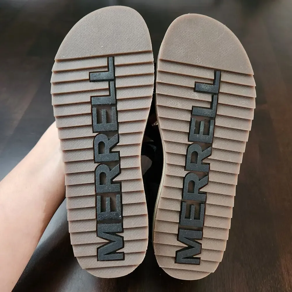 Merrell Juno Mid Sandals Black Nubuck Leather Size 6